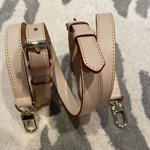 Adjustable leather replacement crossbody strap